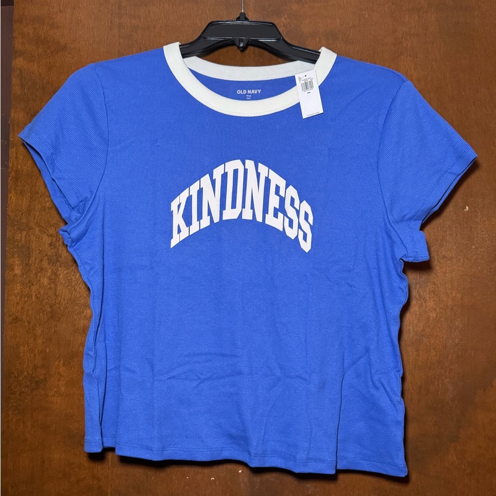Old Navy Royal Blue Kindness Tee
